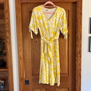 Yellow Floral Dress